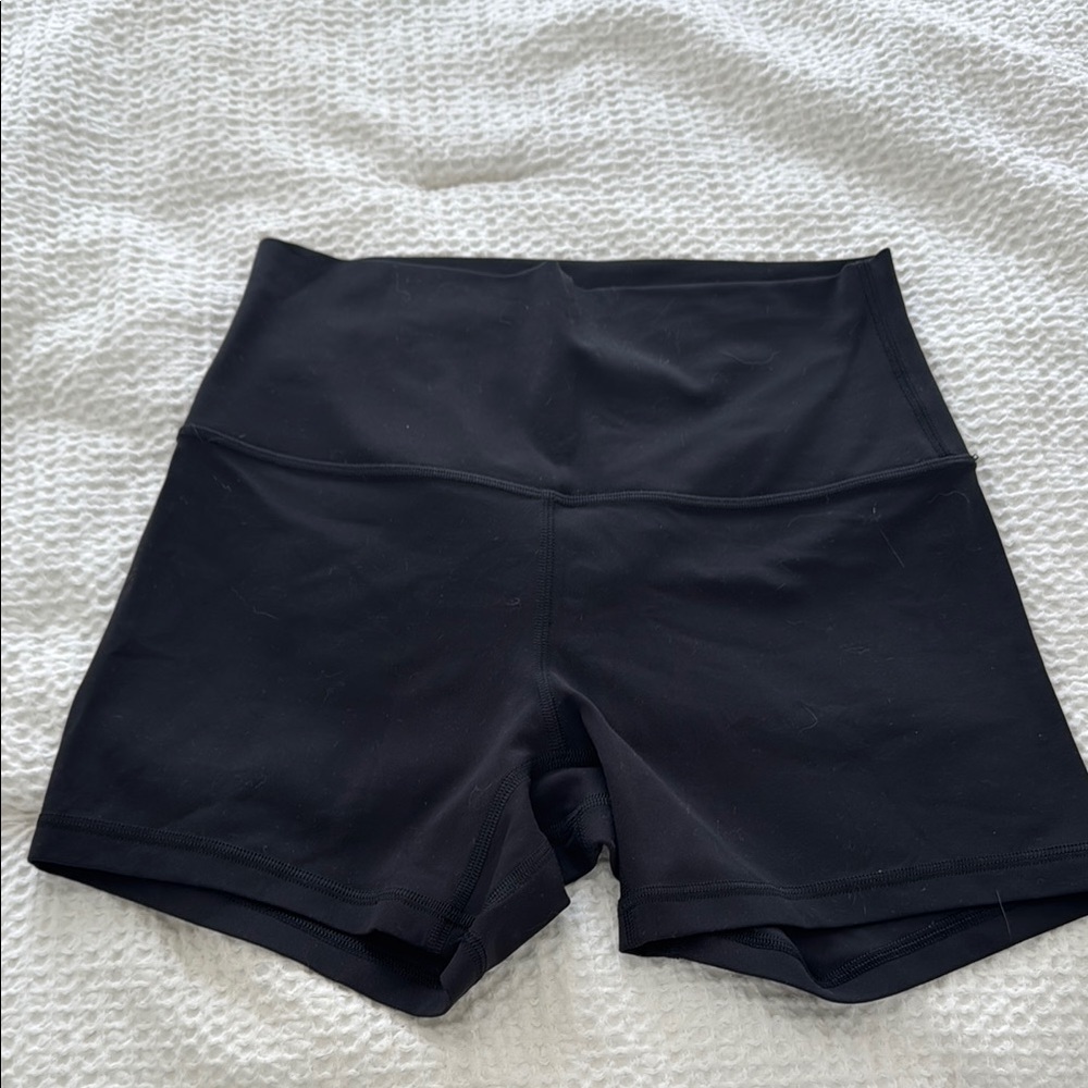 LULULEMON Black 4 inch Align Biker Shorts